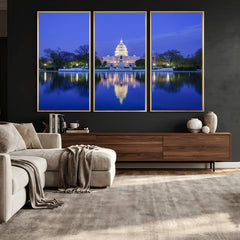 Washington White House Skyline Wall Art Canvas Print –