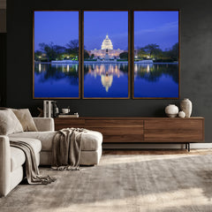 Washington White House Skyline Wall Art Canvas Print –