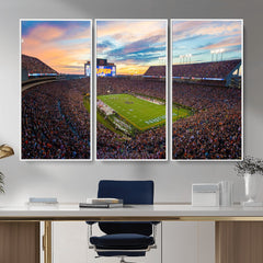 Auburn Stadium Sunset Wall Art Canvas Print, Jordan Hare