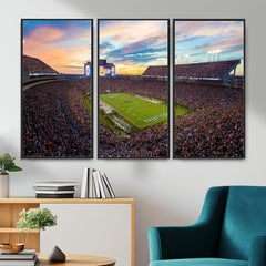 Auburn Stadium Sunset Wall Art Canvas Print, Jordan Hare