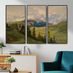 Konrad Petrides View From Mount Helm Wall Art Canvas Print -