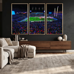 Ole Miss Rebels Vaught Hemingway Stadium Wall Art Canvas