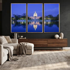 Washington White House Skyline Wall Art Canvas Print –