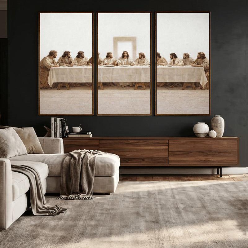 The Last Supper Wall Art Canvas Print, Jesus Christ Biblical