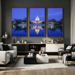 Washington White House Skyline Wall Art Canvas Print –