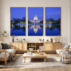 Washington White House Skyline Wall Art Canvas Print –