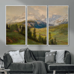 Konrad Petrides View From Mount Helm Wall Art Canvas Print -