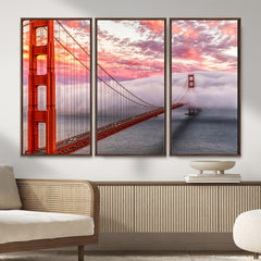 Golden Gate Bridge Wall Art Canvas Print – San Francisco