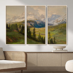 Konrad Petrides View From Mount Helm Wall Art Canvas Print -