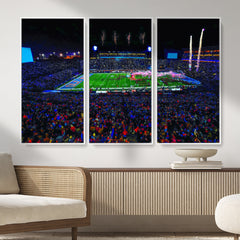Ole Miss Rebels Vaught Hemingway Stadium Wall Art Canvas