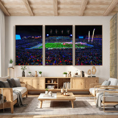 Ole Miss Rebels Vaught Hemingway Stadium Wall Art Canvas