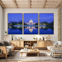Washington White House Skyline Wall Art Canvas Print –