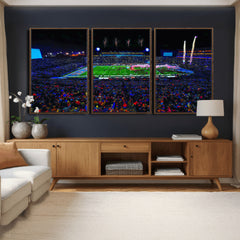 Ole Miss Rebels Vaught Hemingway Stadium Wall Art Canvas