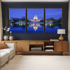 Washington White House Skyline Wall Art Canvas Print –