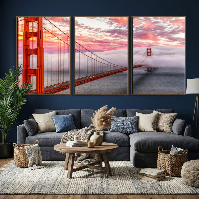 Golden Gate Bridge Wall Art Canvas Print – San Francisco