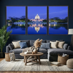 Washington White House Skyline Wall Art Canvas Print –