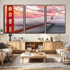 Golden Gate Bridge Wall Art Canvas Print – San Francisco