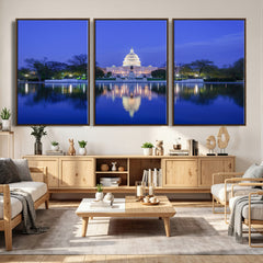 Washington White House Skyline Wall Art Canvas Print –