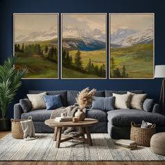 Konrad Petrides View From Mount Helm Wall Art Canvas Print -