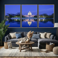 Washington White House Skyline Wall Art Canvas Print –