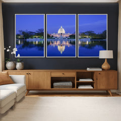 Washington White House Skyline Wall Art Canvas Print –