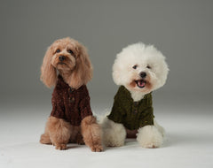 GLACIER PET SWEATER - BURGUNDY