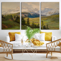 Konrad Petrides View From Mount Helm Wall Art Canvas Print -