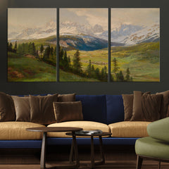 Konrad Petrides View From Mount Helm Wall Art Canvas Print -