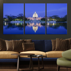 Washington White House Skyline Wall Art Canvas Print –
