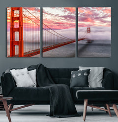 Golden Gate Bridge Wall Art Canvas Print – San Francisco