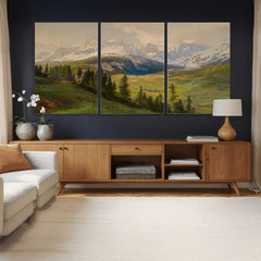 Konrad Petrides View From Mount Helm Wall Art Canvas Print -