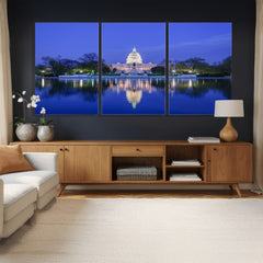 Washington White House Skyline Wall Art Canvas Print –