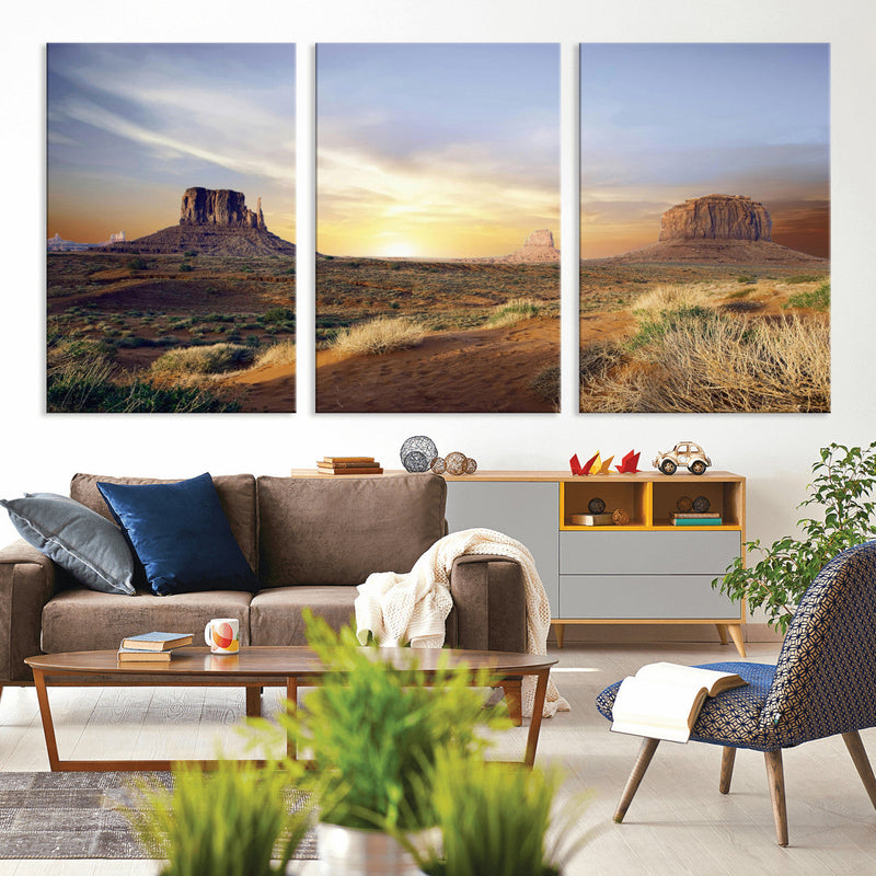 Monument Valley Desert Wall Art Canvas Print, Southwest