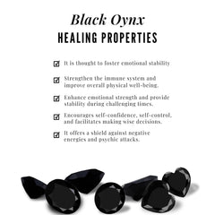 Natural Black Onyx Infinity Jewelry Set for Women