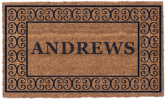 Charleston Border Personalized Doormats