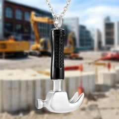 Hammer Shaped Cremation Urn Necklace