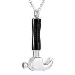 Hammer Shaped Cremation Urn Necklace