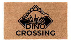 Dino Crossing Coir Mat