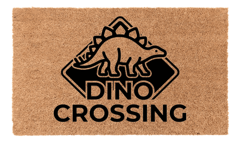 Dino Crossing Coir Mat