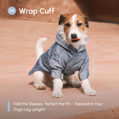 Tribeca adjustable velcro raincoat - Light Blue