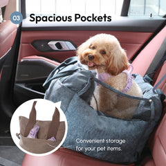 Puff Guard Dog Car Seat - Blue