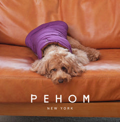 Reversible Dog Vest Jacket - Purple Caramel