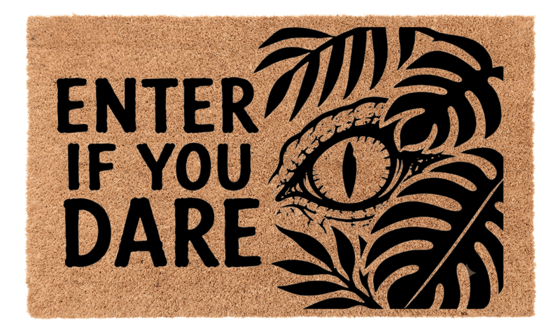 Enter if You dare Coir Mat