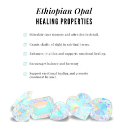 1.5 CT Ethiopian Opal Teardrop Stud Earrings with Diamond