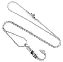 Fishing Hook Cremation Necklace