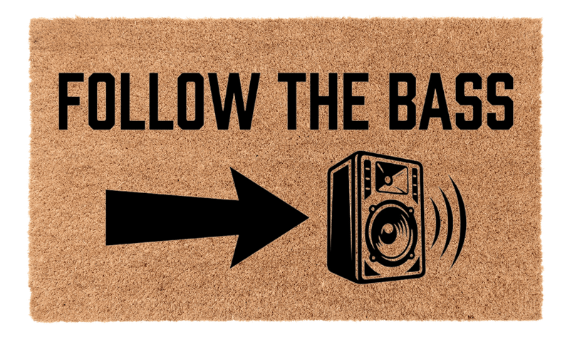 Follow the Bass Coir Mat