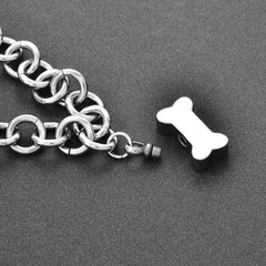 Dog Bone Cremation Urn Bracelet