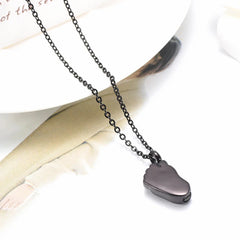 Baby Foot Cremation Urn Necklace