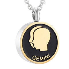 Astrology Sign Zodiac Cremation Urn Necklace