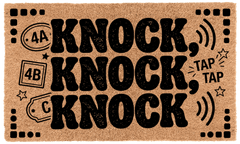 Knock, Knock, Knock Coir Mat